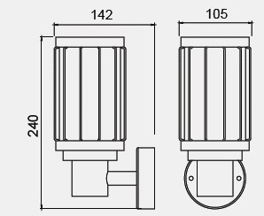 LVU4024 dimension drawing