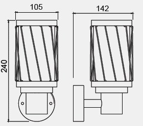 LVU4025 dimension drawing