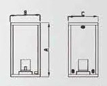 LUMIBRIGHT LVU4033 dimension drawing — 220x120x120mm