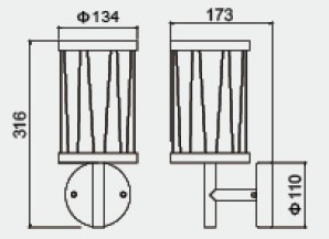 LVU4068 dimension drawing