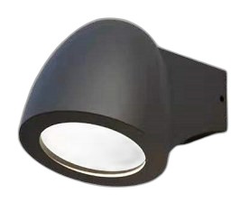 LUMIVILLE URBAN HELESTRA GU10x1 BLACK WALL LIGHT IP54 view 2