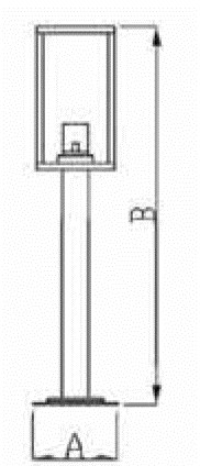LUMIBRIGHT LVU9852 dimension drawing — 130x380mm