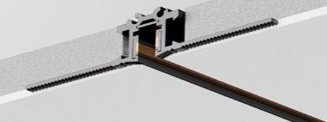 SLIMPSY Trimless Recessed Track 1m (LBMGA130)